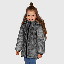 Куртка зимняя для девочки Pattern 2022 vanguard, цвет: 3D-черный — фото 2