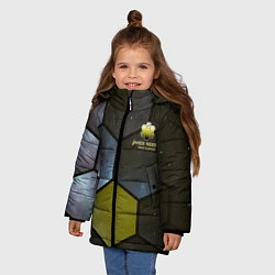 Куртка зимняя для девочки JWST space cell theme, цвет: 3D-светло-серый — фото 2