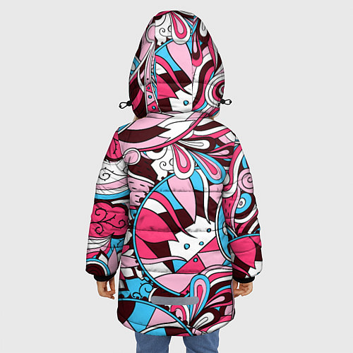 Зимняя куртка для девочки Краски Жизни / 3D-Светло-серый – фото 4