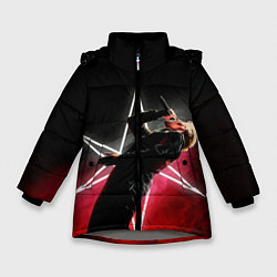 Куртка зимняя для девочки Oliver on live, цвет: 3D-светло-серый