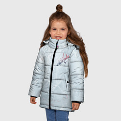 Куртка зимняя для девочки Washington Capitals Grey Ice theme, цвет: 3D-светло-серый — фото 2