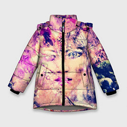 Куртка зимняя для девочки LADY ABSTRACT, цвет: 3D-светло-серый