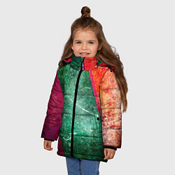 Куртка зимняя для девочки ТРИ УДОВОЛЬСТВИЯ, цвет: 3D-красный — фото 2