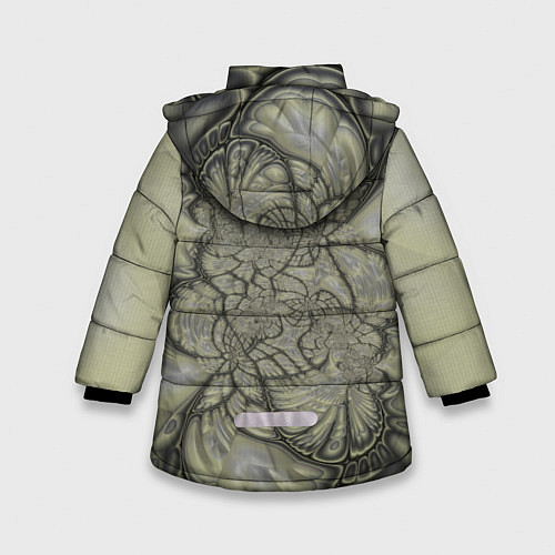 Зимняя куртка для девочки Коллекция Journey Сквозь лабиринт 285-1-2 / 3D-Светло-серый – фото 2