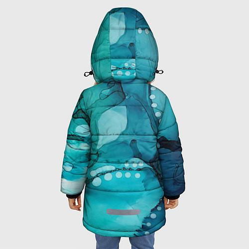 Зимняя куртка для девочки Глюки водолаза / 3D-Светло-серый – фото 4