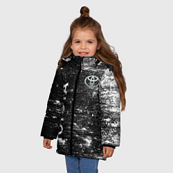 Куртка зимняя для девочки Toyota - Grang, цвет: 3D-черный — фото 2