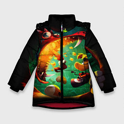 Куртка зимняя для девочки Rayman Legend, цвет: 3D-красный