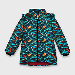 Зимняя куртка для девочки Рыболовные Воблеры