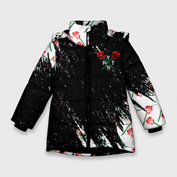 Куртка зимняя для девочки Payton Moormeie Rose, цвет: 3D-черный
