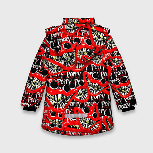 Зимняя куртка для девочки POPPY PLAYTIME GAME ИГРА ПОППИ ПЛЕЙТАЙМ / 3D-Красный – фото 2