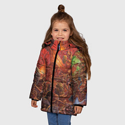 Куртка зимняя для девочки Waha Bloody battle, цвет: 3D-светло-серый — фото 2