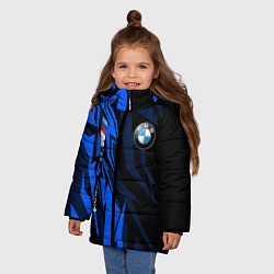 Куртка зимняя для девочки БМВ Узор, цвет: 3D-красный — фото 2