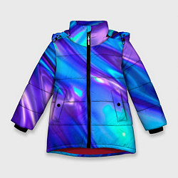 Куртка зимняя для девочки Neon Holographic, цвет: 3D-красный