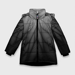 Зимняя куртка для девочки Коллекция Rays Лучи Черный Абстракция 661-11-w1