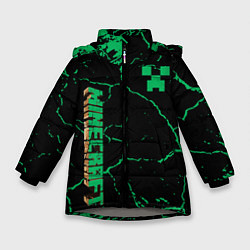 Куртка зимняя для девочки Майнкрафт minecraft, цвет: 3D-светло-серый