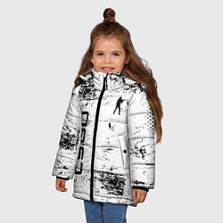 Куртка зимняя для девочки Кс го : cs go, цвет: 3D-черный — фото 2