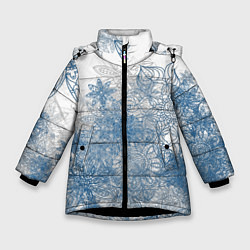Зимняя куртка для девочки Коллекция Зимняя сказка Снежинки Sn-1-sh