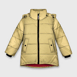 Зимняя куртка для девочки Золотая абстракция