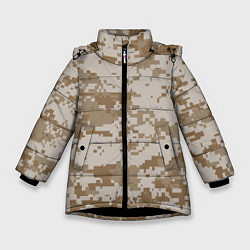 Зимняя куртка для девочки Пустынный Милитари