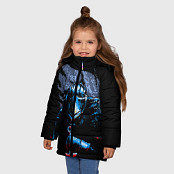 Куртка зимняя для девочки Dark SOULS 8 BIT, цвет: 3D-светло-серый — фото 2