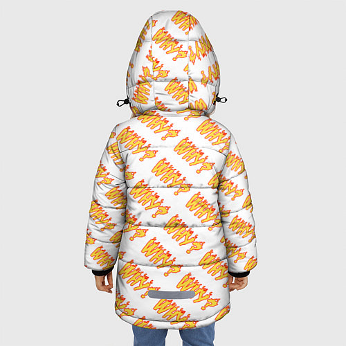 Зимняя куртка для девочки Why? белый / 3D-Светло-серый – фото 4
