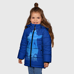 Куртка зимняя для девочки Астролог Мона, цвет: 3D-светло-серый — фото 2