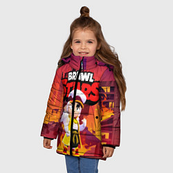 Куртка зимняя для девочки FANG BRAWL STARS HELL, цвет: 3D-красный — фото 2