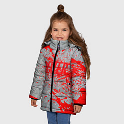 Куртка зимняя для девочки Декстер Новая Кровь Сериал супер класс!, цвет: 3D-светло-серый — фото 2