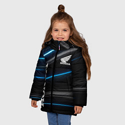 Куртка зимняя для девочки Honda Хонда, цвет: 3D-светло-серый — фото 2