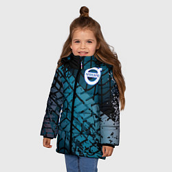 Куртка зимняя для девочки VOLVO супер класс, цвет: 3D-светло-серый — фото 2