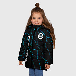 Куртка зимняя для девочки Volvo разряд молний, цвет: 3D-черный — фото 2