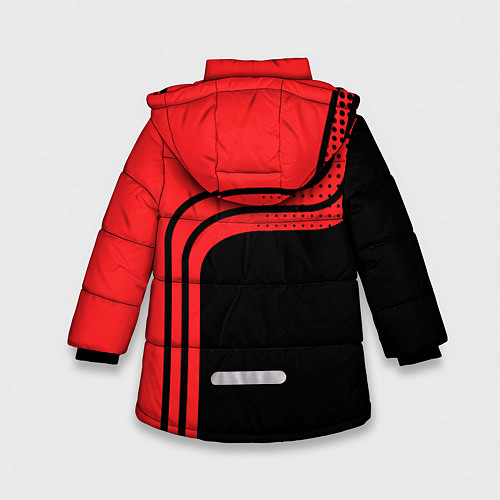 Зимняя куртка для девочки TOYOTA ТОЙОТА / 3D-Красный – фото 2