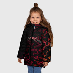 Куртка зимняя для девочки The Witcher геймерам игра ведьмак, цвет: 3D-светло-серый — фото 2