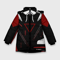 Куртка зимняя для девочки Сайрекс Сyrex CS GO, цвет: 3D-черный