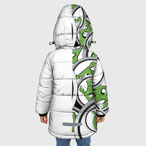 Зимняя куртка для девочки Skoda Half Pattern Logo / 3D-Светло-серый – фото 4