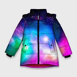 Зимняя куртка для девочки Colorful Space Космос