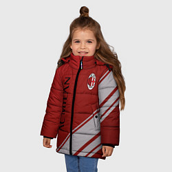 Куртка зимняя для девочки МИЛАН Абстракция, цвет: 3D-светло-серый — фото 2