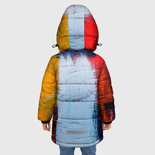 Зимняя куртка для девочки КРАС / 3D-Светло-серый – фото 4