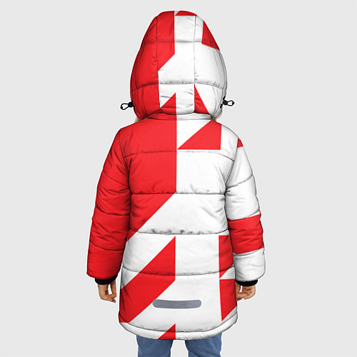 Зимняя куртка для девочки SUZUKI autosport / 3D-Светло-серый – фото 4