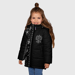 Куртка зимняя для девочки ГЖЕЛЬ RUSSIA ЧБ, цвет: 3D-красный — фото 2