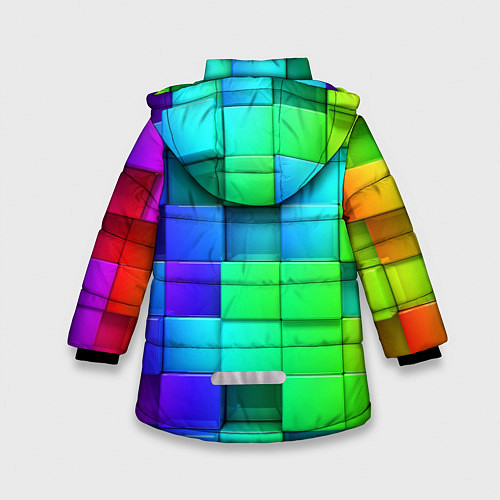 Зимняя куртка для девочки Color geometrics pattern Vanguard / 3D-Красный – фото 2