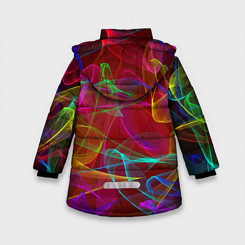 Зимняя куртка для девочки Color neon pattern Vanguard / 3D-Красный – фото 2