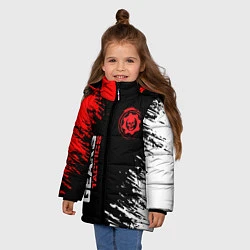 Куртка зимняя для девочки Gears tactics gears of war, цвет: 3D-красный — фото 2