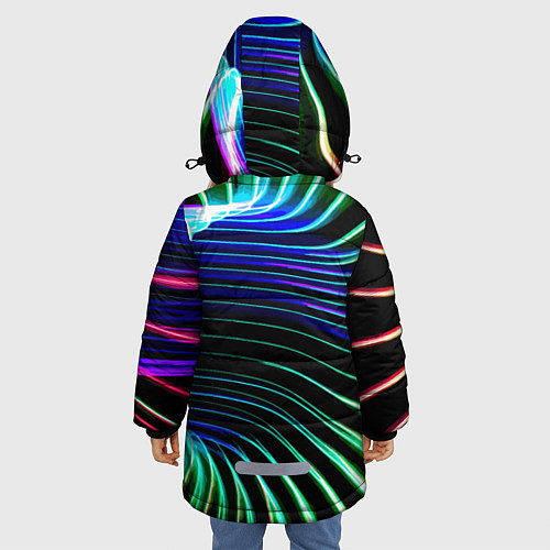 Зимняя куртка для девочки Portal Fashion pattern Neon / 3D-Светло-серый – фото 4