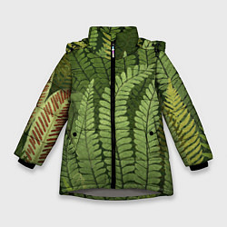 Зимняя куртка для девочки Цветы Лесные Пожары