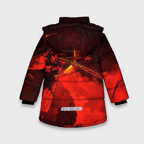 Зимняя куртка для девочки MALENIA - ELDEN RING ЕЛДЕН РИНГ / 3D-Красный – фото 2