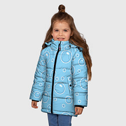 Куртка зимняя для девочки В пузырях, цвет: 3D-красный — фото 2