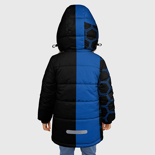 Зимняя куртка для девочки Челси футбольный клуб / 3D-Светло-серый – фото 4