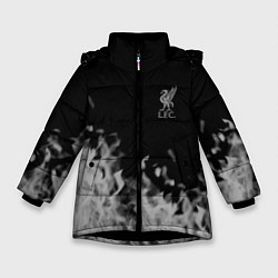 Куртка зимняя для девочки Liverpool Серое пламя, цвет: 3D-черный