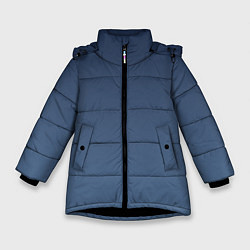 Куртка зимняя для девочки Gradient Dark Blue, цвет: 3D-черный